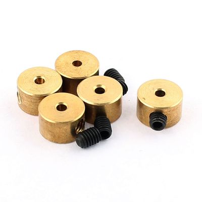 Aexit 5 Pcs Electrical equipment RC Airplane Landing Gear Wheel Stoppers 1.6mm Inner Dia 8x5mm w Screw