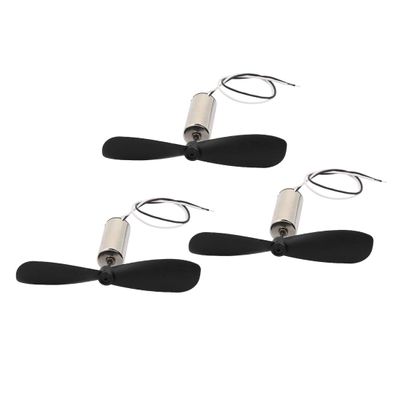 Aexit 3Pcs DC Electrical equipment 4.5V 40000RPM 716 Coreless Motor w CW Propeller for RC Helicopter