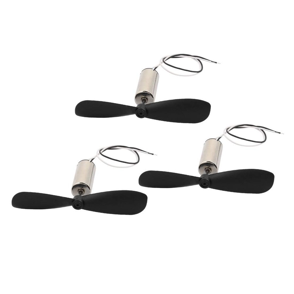 Aexit 3Pcs DC Electrical equipment 4.5V 40000RPM 716 Coreless Motor w CW Propeller for RC Helicopter
