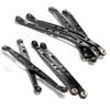 8 Pcs Aluminum Linkage Rod Arm Set/Upper and Lower Suspension Links Set of 8 for 1/10 Axial Wraith 90018 RC Truck (Black, Type B) view 1