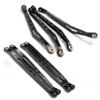 8 Pcs Aluminum Linkage Rod Arm Set/Upper and Lower Suspension Links Set of 8 for 1/10 Axial Wraith 90018 RC Truck (Black, Type B) view 3