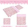 2-PC Set Doll Bedding with Comforter and Pillow, Reversible Print Doll Bedding Accessories, Fits American Girl Dolls and Other 18 Inch Dolls view 2
