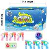 6 Pcs Bubble Gun Shooter LED Light up(no Batteries Needed), Wind up Operated Bubbles Blaster Blower with Bottle Solutions, Bubble Blowing Toy kit for Kid Boy and Girl Outdoor Summer Game Party Favor view 4
