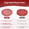 MR CHIPS Made in USA Bingo Magnetic Wand &  Inch Red 100 Upgraded Pieces Chips Plastic with Metal Rings - Support American Jobs view 4