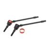 Steel Front Axle CVD Drive Shaft Driving Shaft Compatible with 1/10 Axial SCX10 90046 90047 Upgrade Spare Parts Hop-Up 105mm Long, Cojoys, 2-Pack view 4