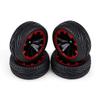 Hobbypower 4X Soft Rubber Tires 12mm Hex Wheel 65mm for HSP 1/10 On-Road Touring Racing Car view 1