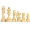 ASNEY Wooden Chess Pieces, Tournament Staunton Wood Chessmen Pieces Only, 3.15 King Figures Chess Game Pawns Figurine Pieces, Includes Storage Bag view 2