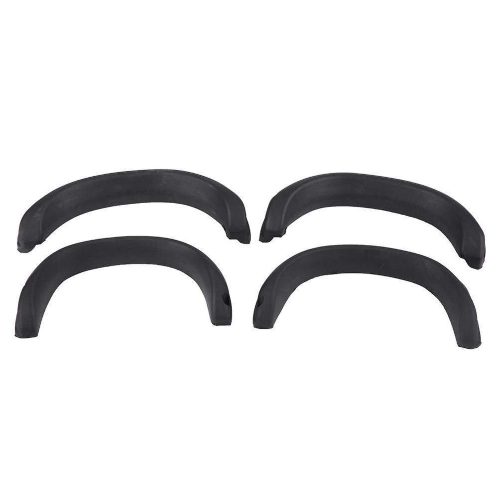 Dilwe RC Flares, 4 Pcs RC Rubber Wheels Flares for TF2 1/10 Scale Remote Control Crawler Car Accessory