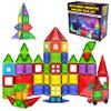 Magnetic Tiles Building Blocks Toy - STEM Educational Magnet Set for Kids, Creativity Preschool Learning Sensory Montessori Toddler Toys for Boys & Girls 3+ Years Old - 57PC view 1