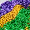 Garma 144 Pcs Mardi Gras Beads Bulk, 33 Inch 7mm Assorted Colors Carnival Beaded Necklaces For Mardi Gras Festivals, Mardi Gras Parades, Night Club Dress-up Events Party Costume view 2