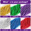 Garma 144 Pcs Mardi Gras Beads Bulk, 33 Inch 7mm Assorted Colors Carnival Beaded Necklaces For Mardi Gras Festivals, Mardi Gras Parades, Night Club Dress-up Events Party Costume view 3