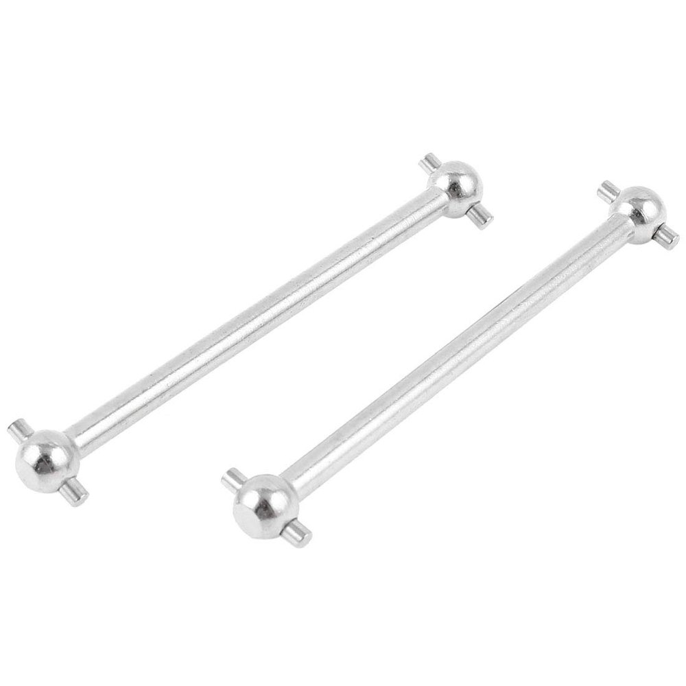 Aexit 2Pcs 02003 Electrical equipment Steel Dogbones 61mm Long for 94123/94122 RC 1/10 Model Cars