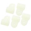 Aexit 5pcs RC Electrical equipment Toys Fixed Wing Airplane Replacement 2x6x7.5mm Nylon Rocker Head White view 1