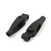 Aexit 2pairs RC Electrical equipment Airplane Parts Black Plastic Clevis w Arms M3 M2 x L24mm view 1