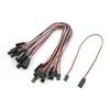 Aexit 20 PCS Electrical equipment JR Futaba Spare Part 3 Pin M/F RC Servo Extension Lead Wire 30cm Length view 1
