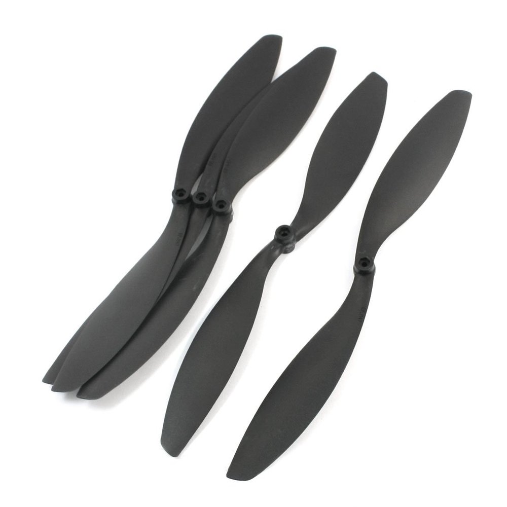 Aexit 5pcs DIY Electrical equipment Assembly Black Plastic Prop Propeller 1147 for RC Model Airplane