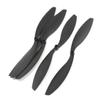Aexit 5pcs DIY Electrical equipment Assembly Black Plastic Prop Propeller 1147 for RC Model Airplane view 1