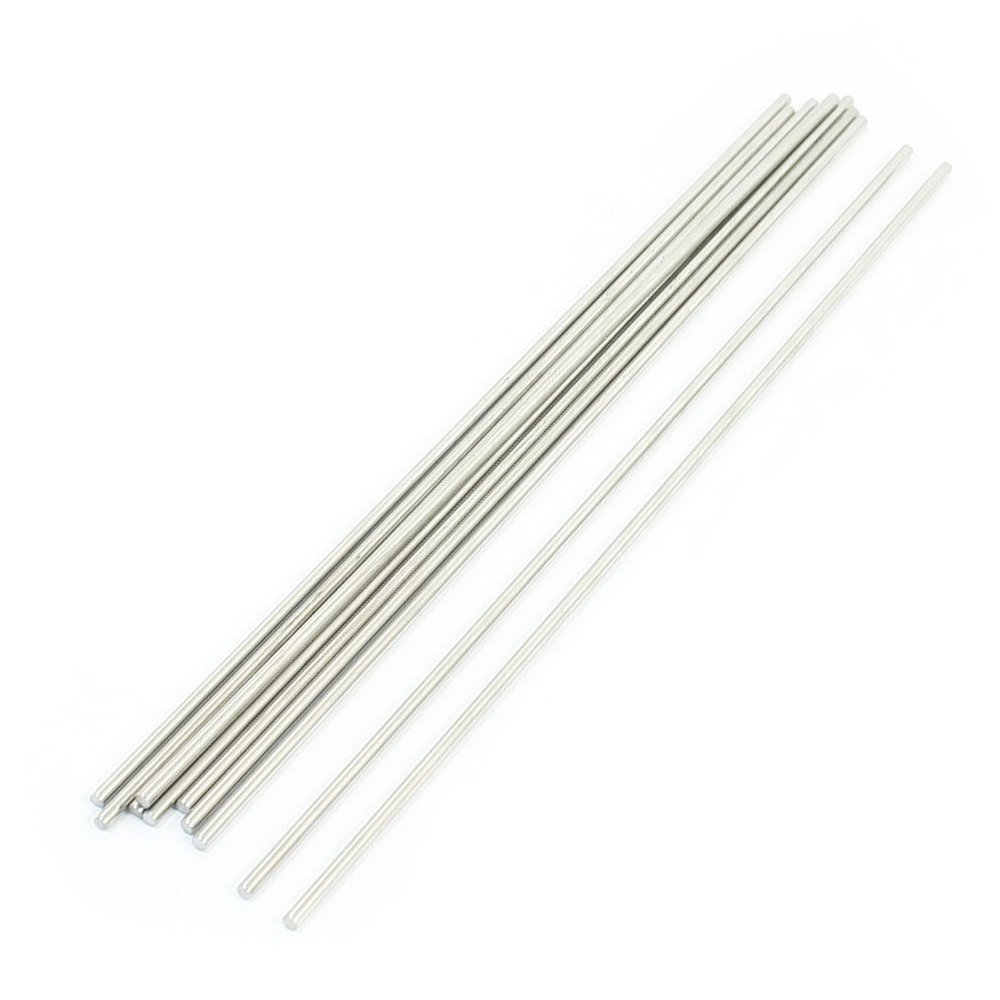 Aexit 10PCS RC Electrical equipment Helicopter Car Toy Repairing Parts Round Rod 160mm x 2mm
