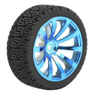 Aexit RC Smart Electrical equipment Cars Truck Spare Parts Blue 12mm Hub 1:10 Drift Wheel Tire