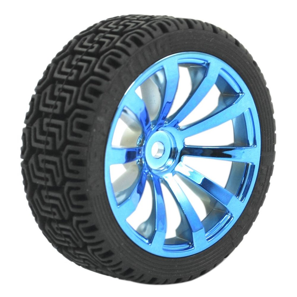 Aexit RC Smart Electrical equipment Cars Truck Spare Parts Blue 12mm Hub 1:10 Drift Wheel Tire