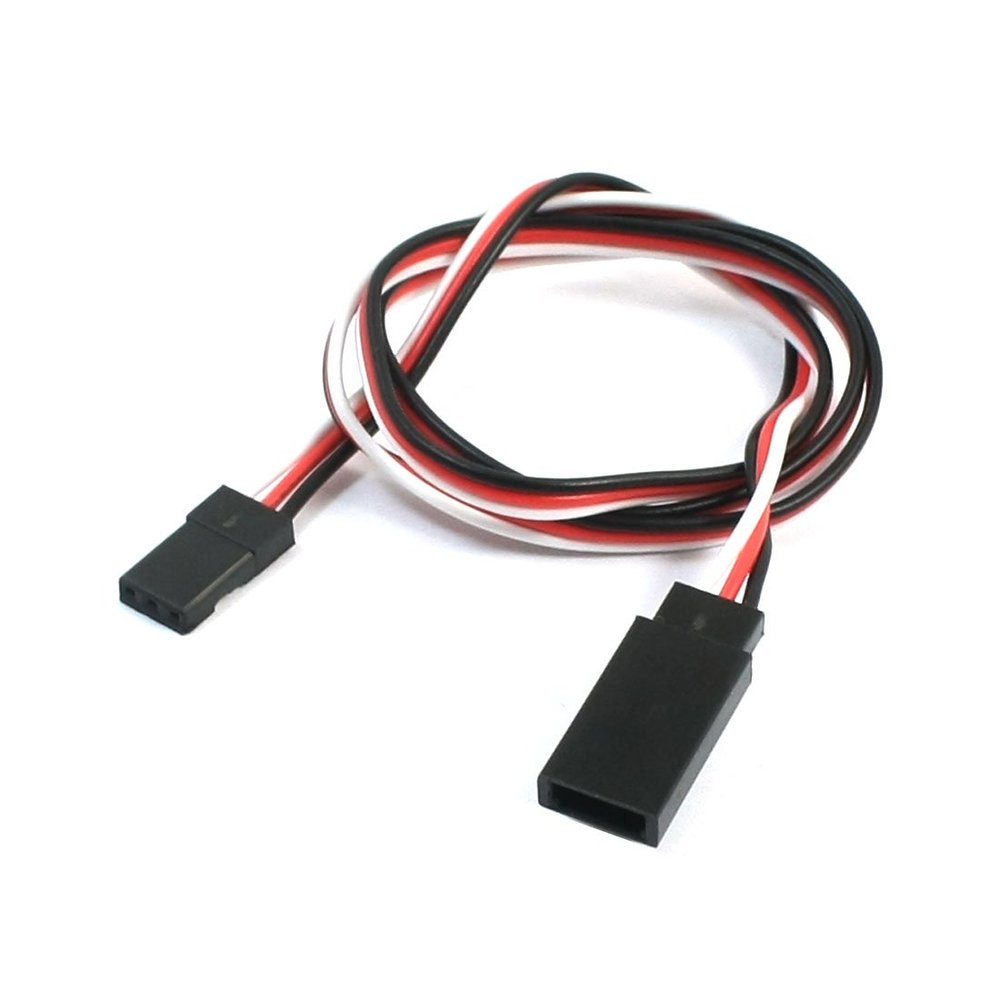 Aexit 52cm Length Electrical equipment 3P Male to Female RC Servo Motor Connector Adapter Lead Wire