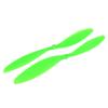 Aexit Pair Double Electrical equipment Vanes 11x4.7 Green Plastic RC Model Airplane Propeller Paddle view 1