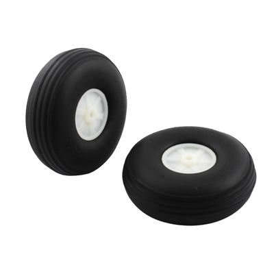 Aexit RC Helicopter Electrical equipment Landing Black Rubber Tail Wheel Tire Tyre 63.5 x 22mm 2 Pcs