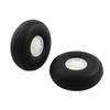 Aexit RC Helicopter Electrical equipment Landing Black Rubber Tail Wheel Tire Tyre 63.5 x 22mm 2 Pcs view 1
