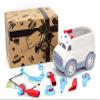 Green Toys Ambulance & Doctor's Kit Red/Blue FFP 10 Piece Pretend Play,Motor Skills,Language & Communication Kids Role Play Toy Vehicle. No BPA,phthalates,PVC,Dishwasher Safe,Recycled Plastic,USA Made view 2