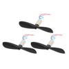 Aexit 3Pcs DC Electrical equipment 3V 40000RPM 612 Coreless Motor w CCW Propeller for RC Helicopter view 1