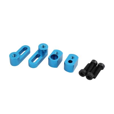 Aexit Set 90-140mm Electrical equipment Adjustable Mount Base Metal Blue for RC Airplane DIY Engine