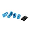 Aexit Set 90-140mm Electrical equipment Adjustable Mount Base Metal Blue for RC Airplane DIY Engine view 1