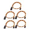 Aexit 5Pcs 320mm Electrical equipment Anti-interference M/F JR RC Quadcopter Servo Extension Wire view 1