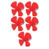 Aexit 5Pcs DC3V Electrical equipment 12500RPM 0.13A High Torque Motor 4 Vanes 56mm Dia DIY RC Propeller Red view 1