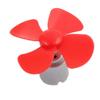 Aexit 5Pcs DC3V Electrical equipment 12500RPM 0.13A High Torque Motor 4 Vanes 56mm Dia DIY RC Propeller Red view 3
