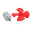 Aexit 5Pcs DC3V Electrical equipment 12500RPM 0.13A High Torque Motor 4 Vanes 56mm Dia DIY RC Propeller Red view 4