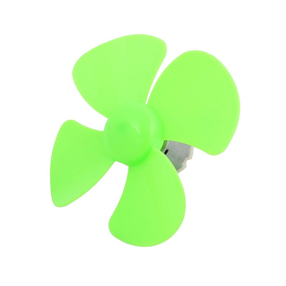 Aexit DC 3V Electrical equipment 9000RPM High Torque Motor 4 Vanes Propeller Green for RC Boat Airplane