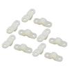 Aexit 10 Pcs Electrical equipment RC Aircraft Spare Part 2mm Dia Wire Slot Nylon Landing Gear Strap 20mm x 7mm x 6mm view 1