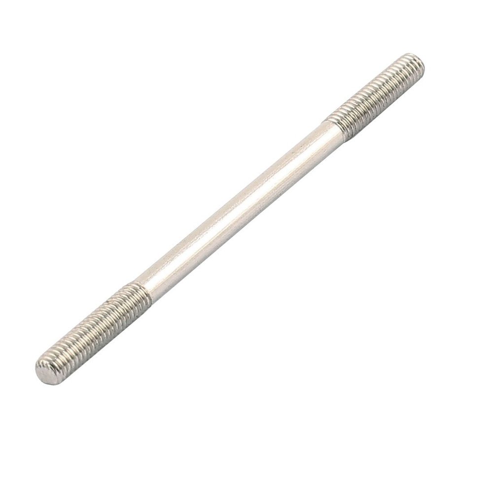 Aexit RC Airplane Electrical equipment Parts 2.5mm Dia Thread Tight Adjustable Steel Push Rod 45mm Length