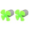 Aexit 2pcs DC Electrical equipment 3V 0.13A 17200RPM Strong Force Motor 4 Vanes 40mm Green Propeller for RC Aircraft view 1