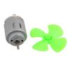 Aexit 2pcs DC Electrical equipment 3V 0.13A 17200RPM Strong Force Motor 4 Vanes 40mm Green Propeller for RC Aircraft view 2