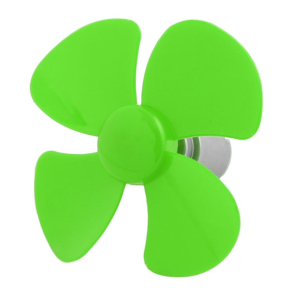 Aexit DC 5V Electrical equipment 12000rpm Motor 4 Vanes 80mm Dia Plastic Propeller Green for RC Boat
