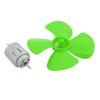 Aexit DC 5V Electrical equipment 12000rpm Motor 4 Vanes 80mm Dia Plastic Propeller Green for RC Boat view 4