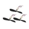 Aexit 3Pcs DC3V Electrical equipment 30000RPM 6mm x 14mm Motor w Helicopter CCW Propeller for RC Quadcopter view 1