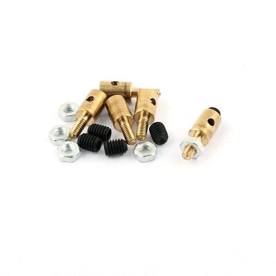 Aexit 5 Pcs Electrical equipment 4 x 1.6 x 11mm Copper Linkage Stoppers PRC Push Rod Keepers w Screws
