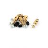 Aexit 5 Pcs Electrical equipment 4 x 1.6 x 11mm Copper Linkage Stoppers PRC Push Rod Keepers w Screws view 1
