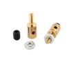Aexit 5 Pcs Electrical equipment 4 x 1.6 x 11mm Copper Linkage Stoppers PRC Push Rod Keepers w Screws view 2