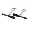 Aexit 1Pair DC Electrical equipment 3V 25000RPM 6mm x 14mm Motor w Helicopter CCW CW Propeller for Quadcopter view 1