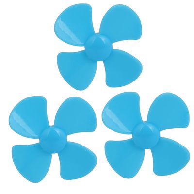 Aexit 3PCS Brushless Electrical equipment Motor 4 Vanes RC Boat Airplane Propeller 1.6-inch Dia Blue