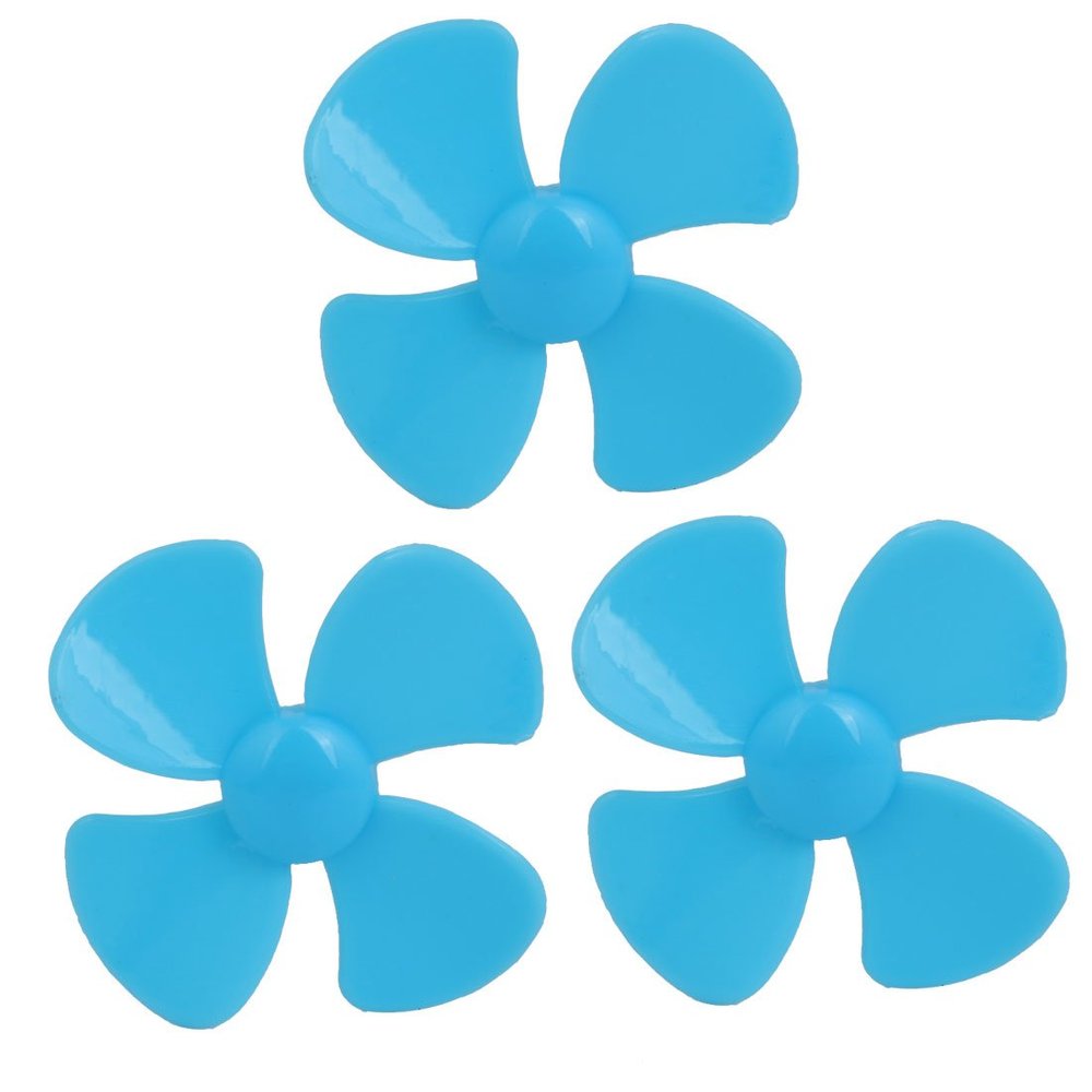 Aexit 3PCS Brushless Electrical equipment Motor 4 Vanes RC Boat Airplane Propeller 1.6-inch Dia Blue